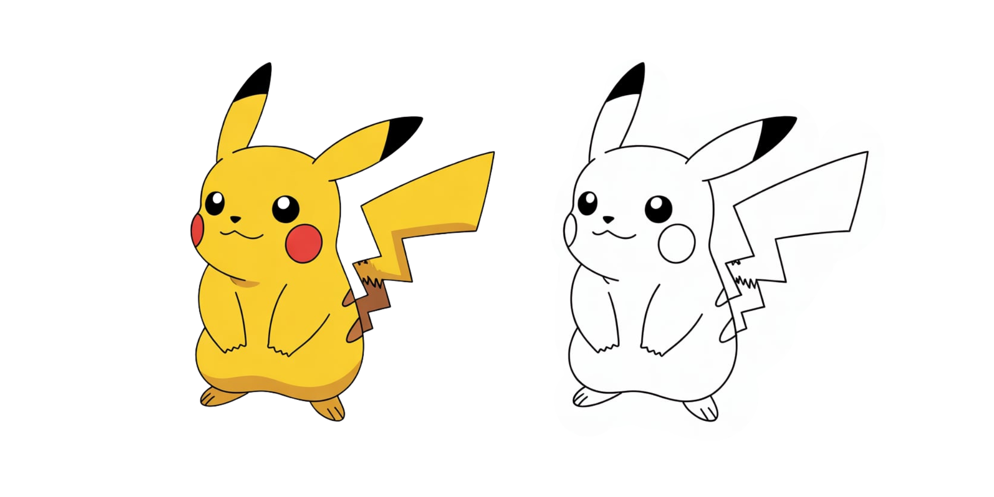 Pikachu Da Colorare