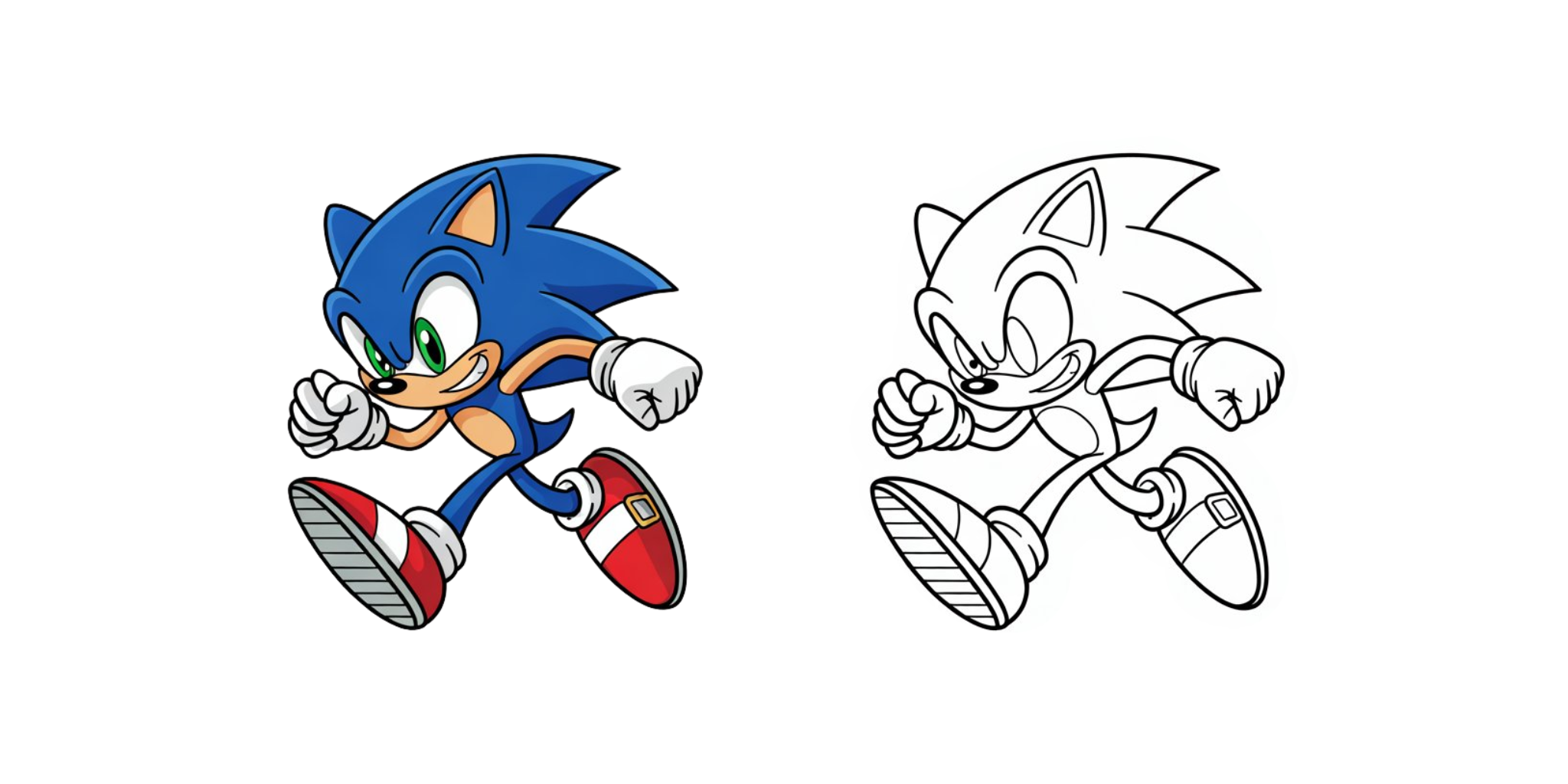 Sonic Da Colorare