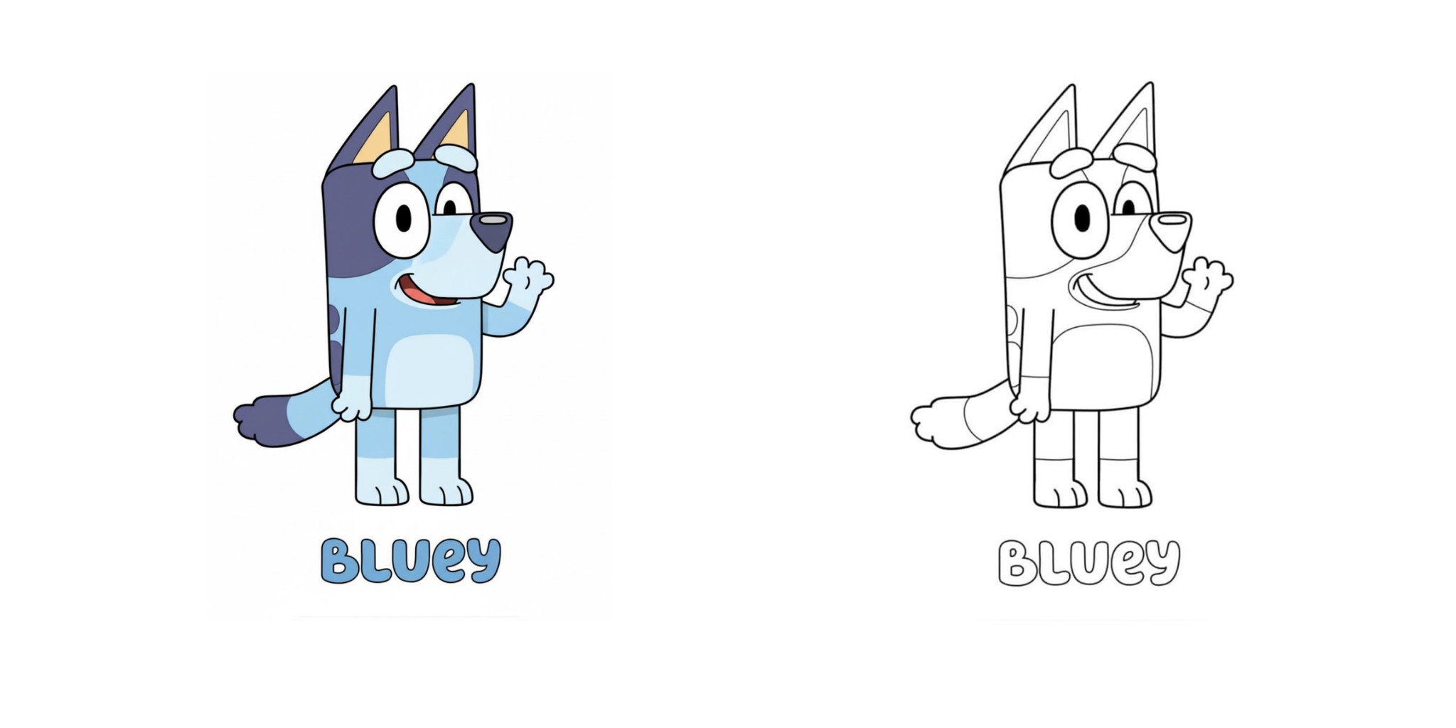 Bluey Da Colorare
